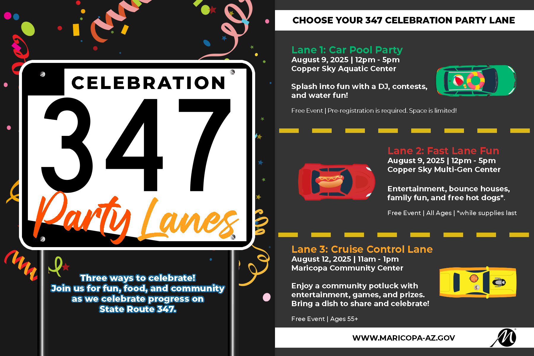 Celebration 347 Party Lanes FB Graphic 1